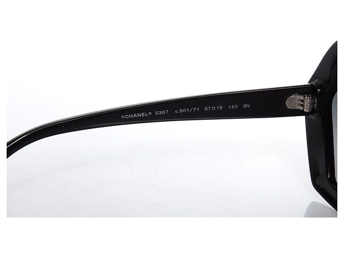 Chanel, Gafas de sol hexagonales negras Negro - vista 8