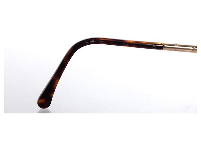 Chanel, Gafas de sol ovaladas marrones Castaño - vista 8