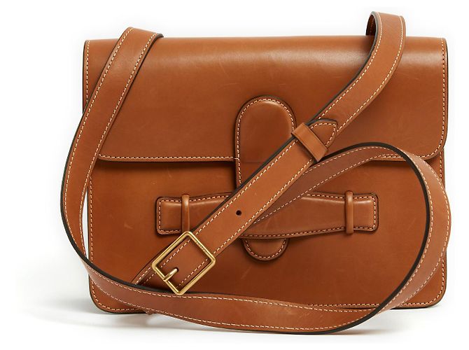 Céline Phoebe Philo 2018 Bolsa simétrica em couro natural Caramelo - vista 3