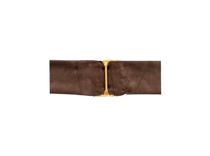 Autre Marque Collection Privée Wildledergürtel Braun - Ansicht 6