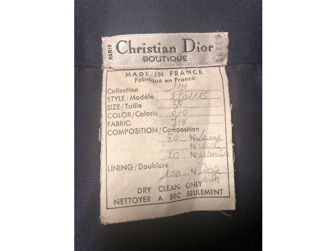 CHRISTIAN DIOR Röcke T.fr 36 Viscose Marineblau - Ansicht 11