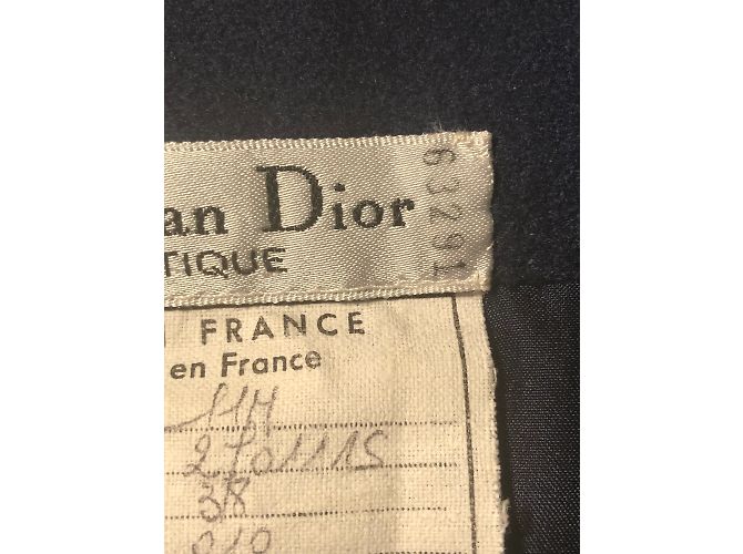 CHRISTIAN DIOR Röcke T.fr 36 Viscose Marineblau - Ansicht 12