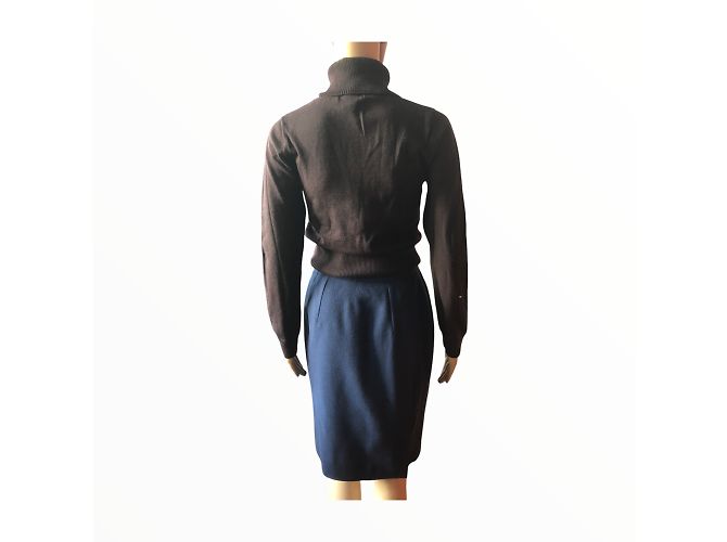 CHRISTIAN DIOR Röcke T.fr 36 Viscose Marineblau - Ansicht 8