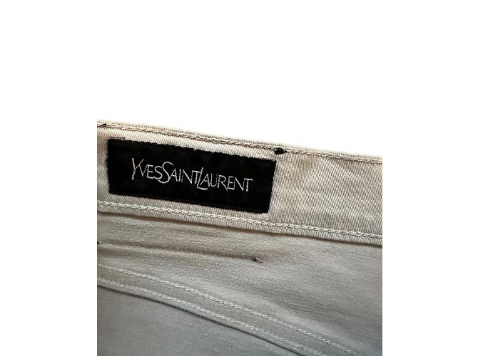 Vaqueros de Yves Saint Laurent 42  Beige - vista 2