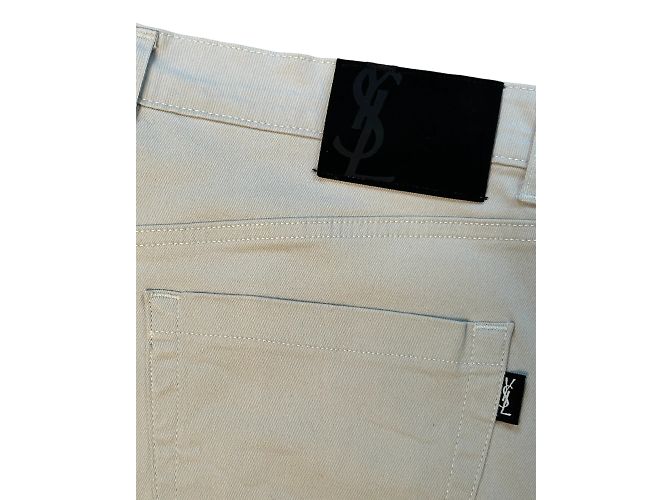 Vaqueros de Yves Saint Laurent 42  Beige - vista 4