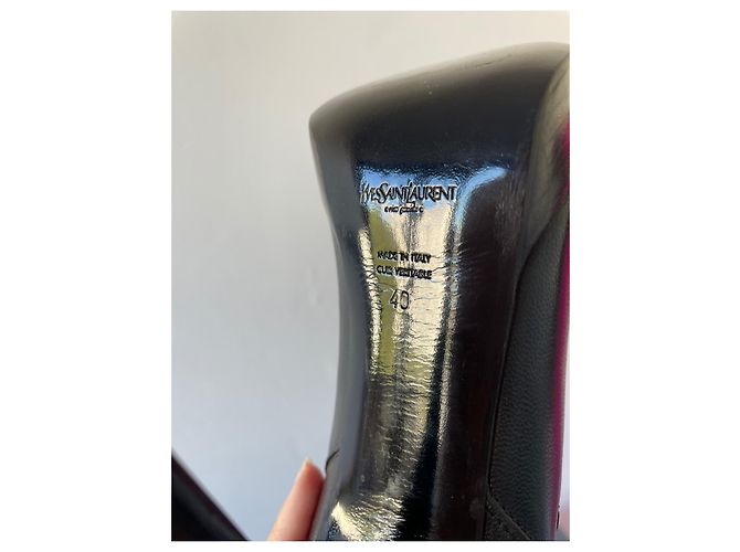 Botas Yves Saint Laurent Chyc de cuero negro - vista 11