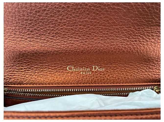 Borsa a tracolla Christian Dior Diorama Pelle Bronzo - vista 10