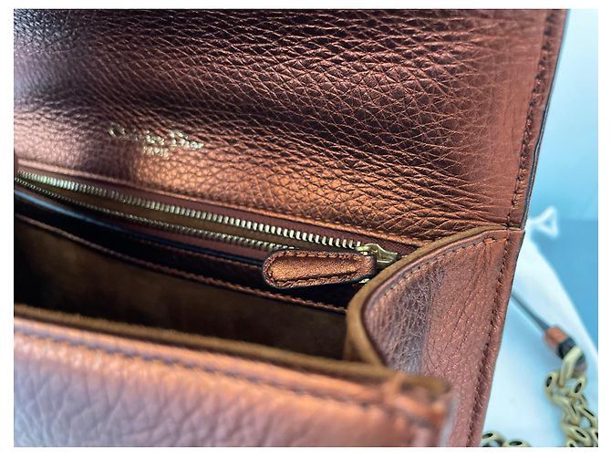 Borsa a tracolla Christian Dior Diorama Pelle Bronzo - vista 11