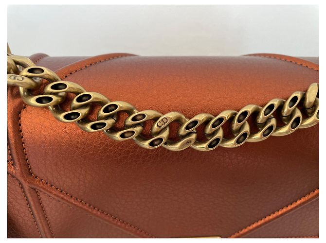 Borsa a tracolla Christian Dior Diorama Pelle Bronzo - vista 5