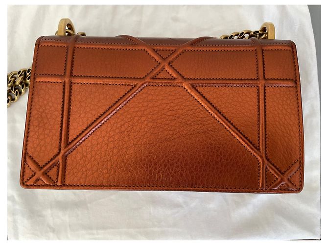 Borsa a tracolla Christian Dior Diorama Pelle Bronzo - vista 6
