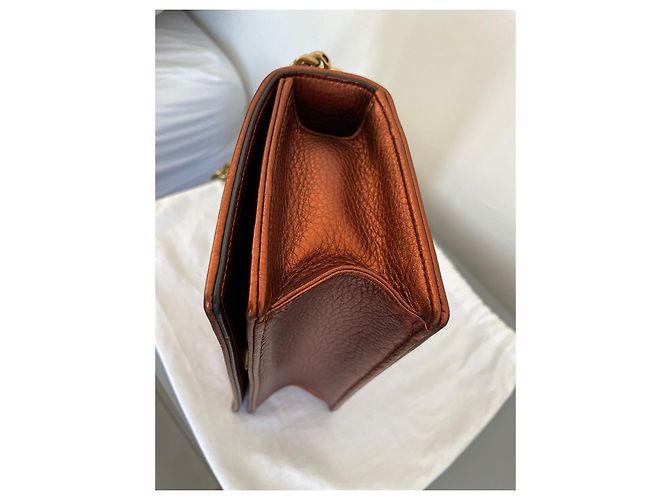 Borsa a tracolla Christian Dior Diorama Pelle Bronzo - vista 8