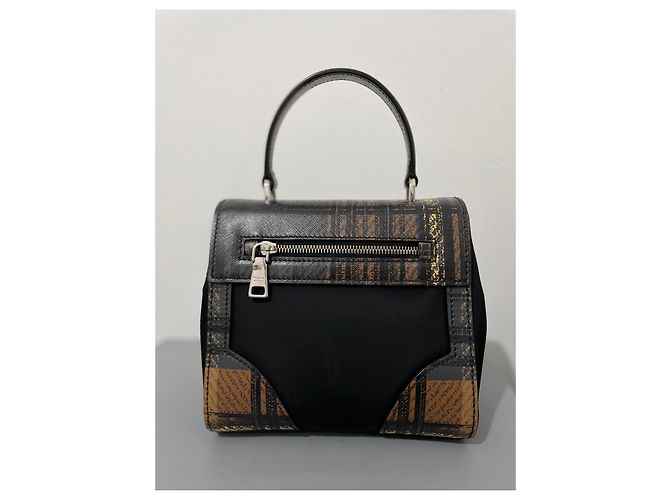 Borsa Prada in tessuto Saffiano nero - vista 6