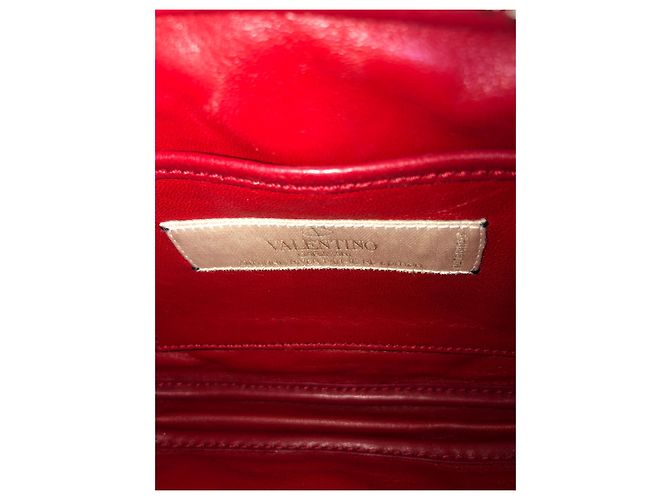 Borsa Valentino in pelle rossa Rosso - vista 7