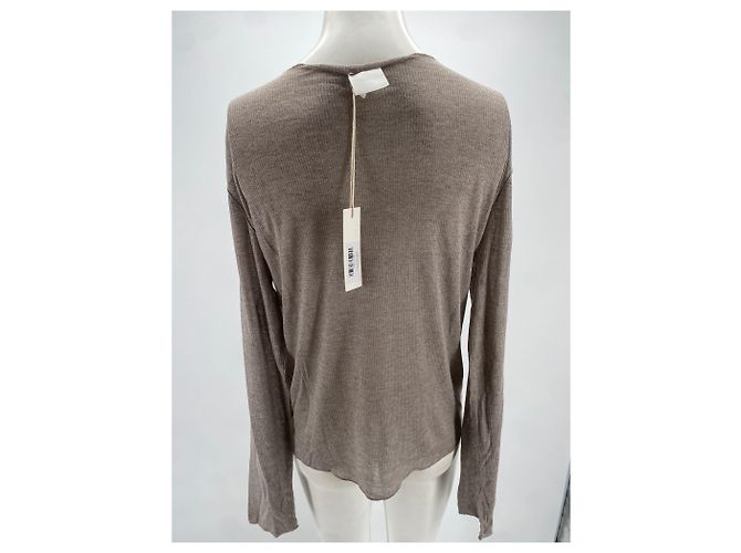Autre Marque Loulou studio top T.Internazionale M Viscosa Beige - vista 2