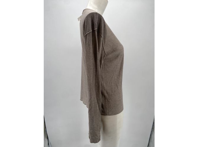 Autre Marque Loulou studio top T.Internazionale M Viscosa Beige - vista 3