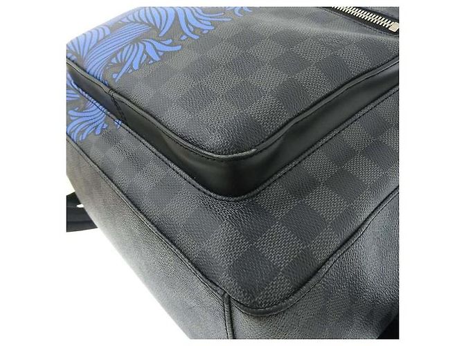 Louis Vuitton Damier Graphite Nemeth Josh Backpack in Very Good Condition Black - view 3