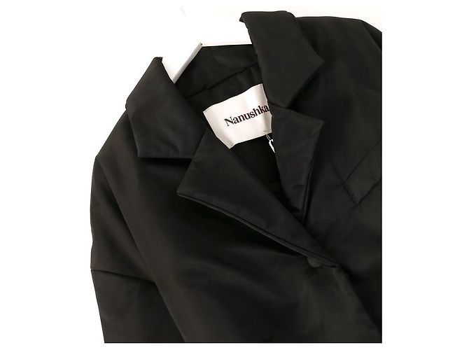 Abrigo acolchado de nailon Nanushka Liban Negro - vista 4
