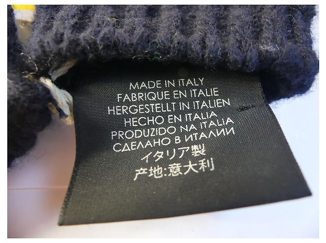 Gucci Wollfäustlinge Schwarz Weiß Grösse M - Ansicht 2
