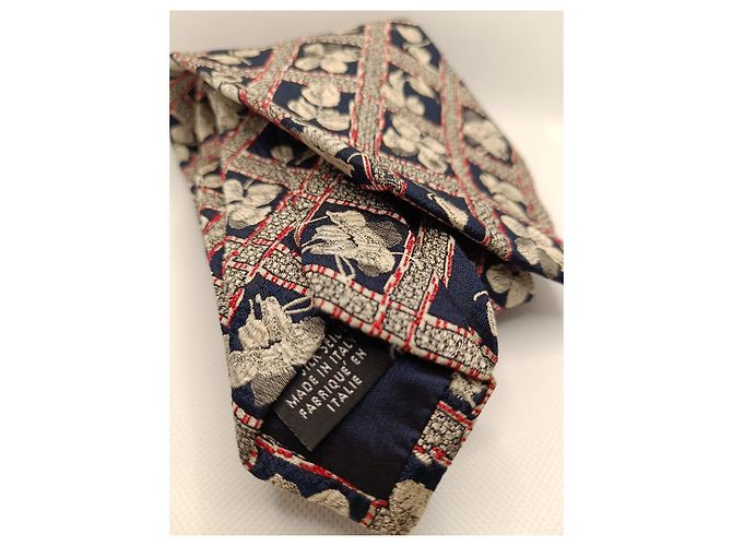 superb vintage tie signed kenzo Navy blue - view 5