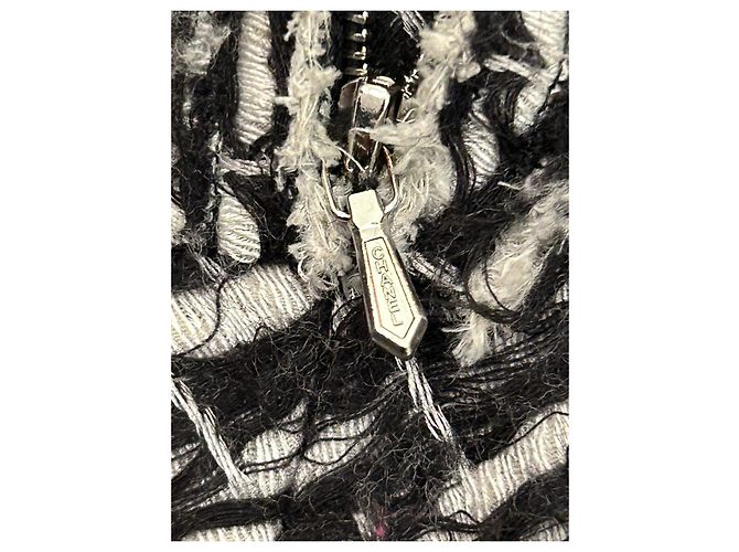 Cambon Abrigo Chanel de lana blanco y negro Talla 38 - vista 3