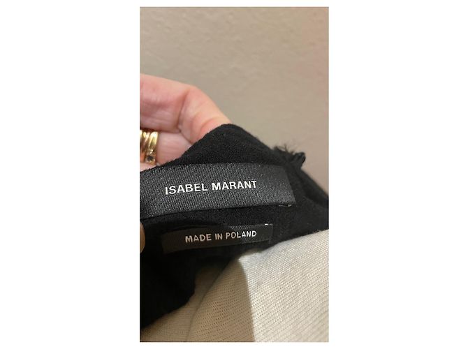 Isabel Marant Schwarzes Stretchkleid aus Wolle - Ansicht 5