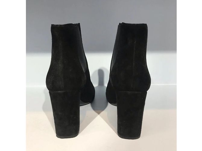 SAINT LAURENT Botines T.EU 37 Ante Negro - vista 4