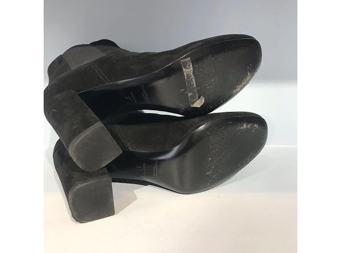 SAINT LAURENT Botines T.EU 37 Ante Negro - vista 5