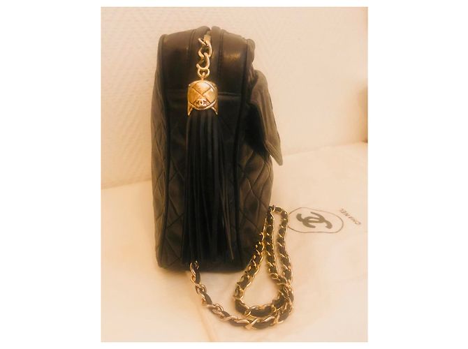 Borsa Chanel Camera GM in pelle nera Nero - vista 5