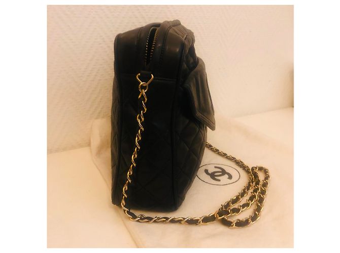 Borsa Chanel Camera GM in pelle nera Nero - vista 6