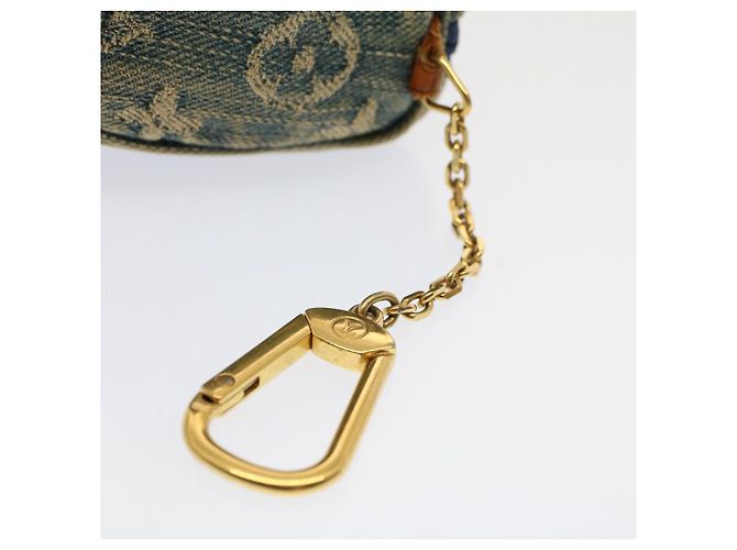 LOUIS VUITTON Monogram Denim Trousse Speedy Pochette Bleu M95082 Auth LV 52566 - vue 5