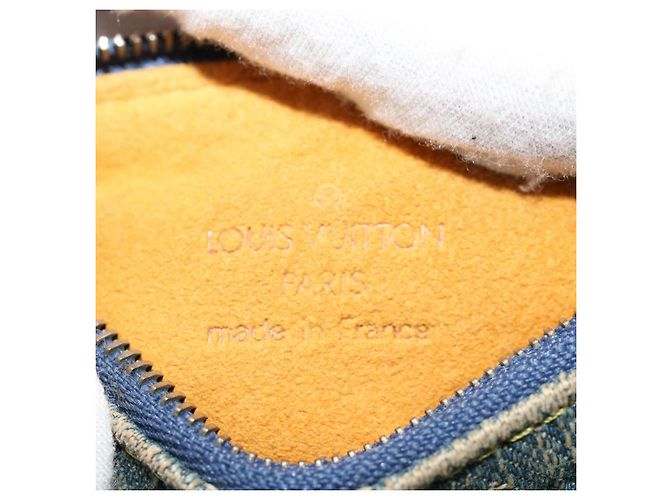 LOUIS VUITTON Monogram Denim Trousse Speedy Pochette Bleu M95082 Auth LV 52566 - vue 7