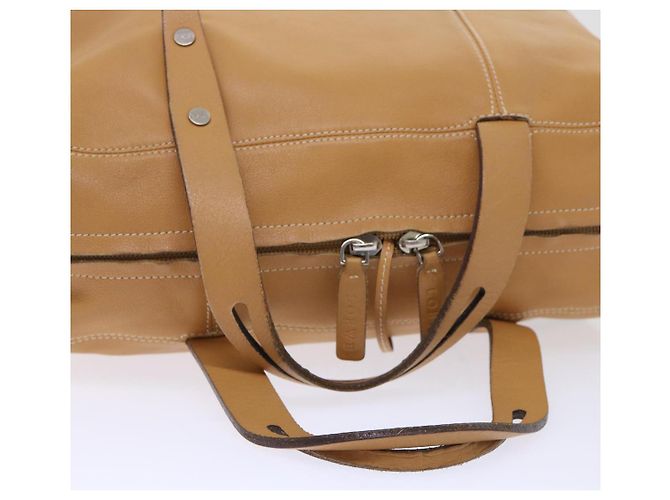 LOEWE Borsa a mano Pelle Beige Auth ep1652 - vista 7