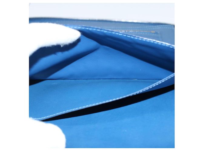 LOUIS VUITTON Bolso de mano Damier Infini Organizer Atholl Azul M30653 Auth ki3459 - vista 18