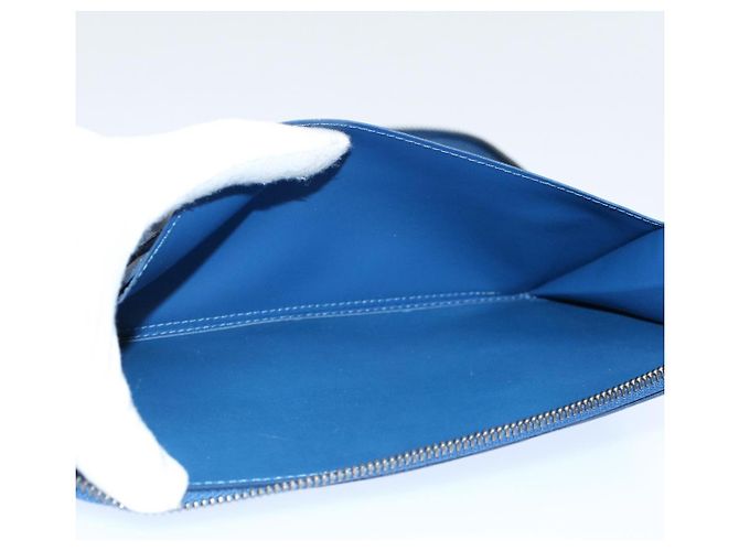 LOUIS VUITTON Bolso de mano Damier Infini Organizer Atholl Azul M30653 Auth ki3459 - vista 19