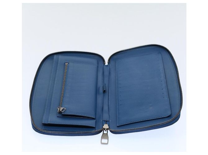 LOUIS VUITTON Bolso de mano Damier Infini Organizer Atholl Azul M30653 Auth ki3459 - vista 9