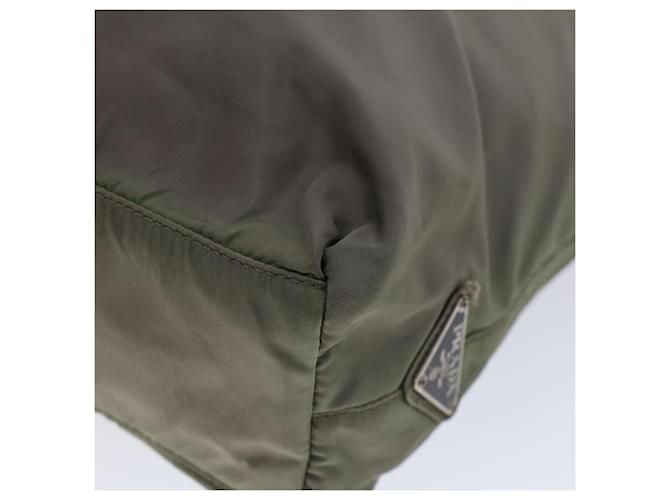 PRADA Borsa a Mano Nylon Khaki Auth cl772 Cachi - vista 16