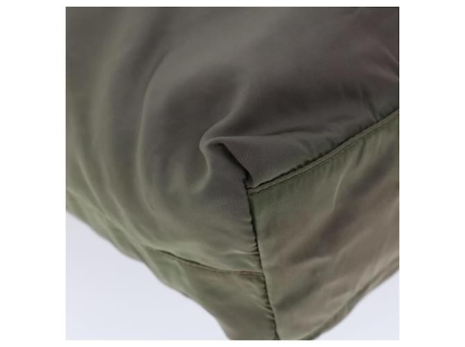 PRADA Borsa a Mano Nylon Khaki Auth cl772 Cachi - vista 17