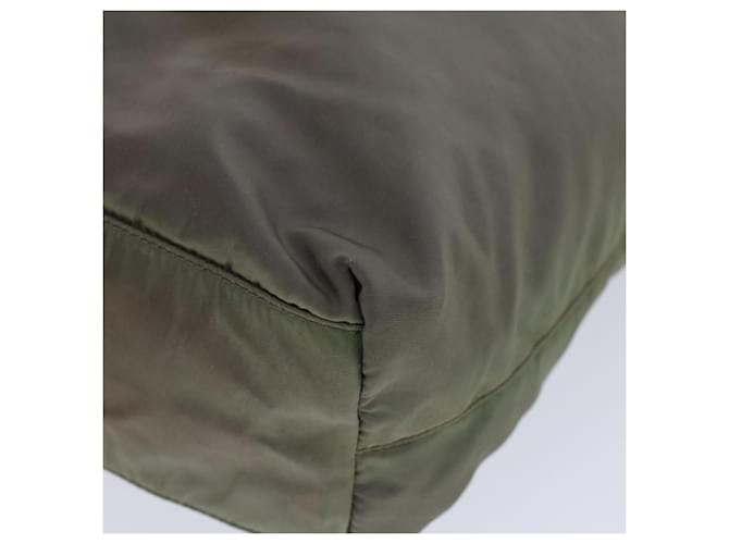 PRADA Borsa a Mano Nylon Khaki Auth cl772 Cachi - vista 8
