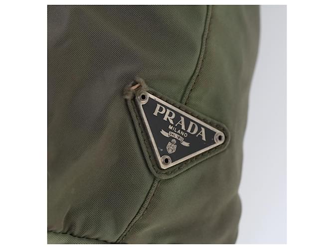 PRADA Borsa a Mano Nylon Khaki Auth cl772 Cachi - vista 9