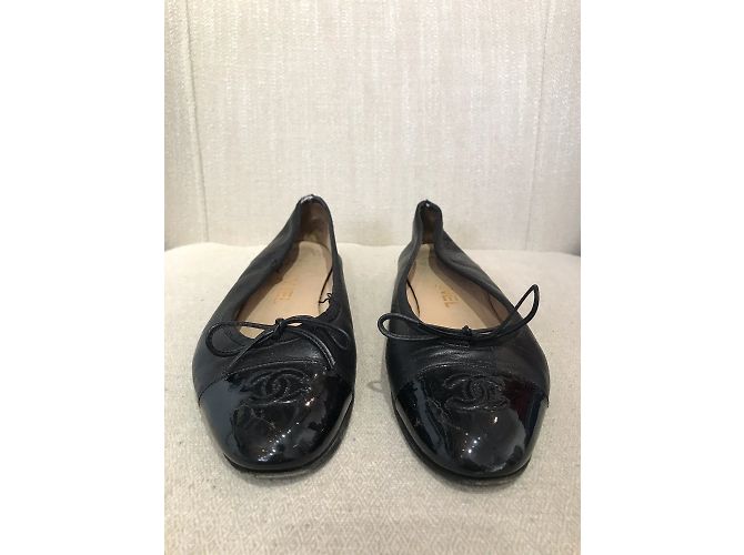 Timeless Bailarinas CHANEL T.EU 35.5 de cuero Negro - vista 2