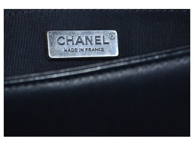 Borsa mini Chanel Boy con cristalli Swarovski Nero Multicolore Silver hardware - vista 10