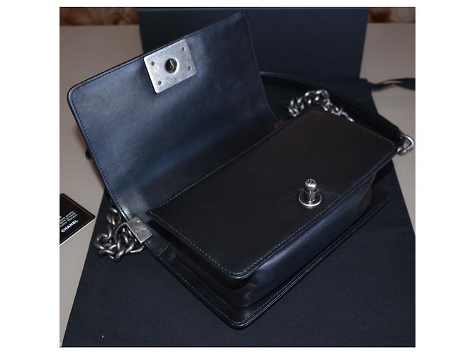 Borsa mini Chanel Boy con cristalli Swarovski Nero Multicolore Silver hardware - vista 9