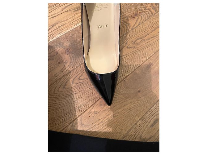 Christian Louboutin Black Leather Pumps 39 - view 6