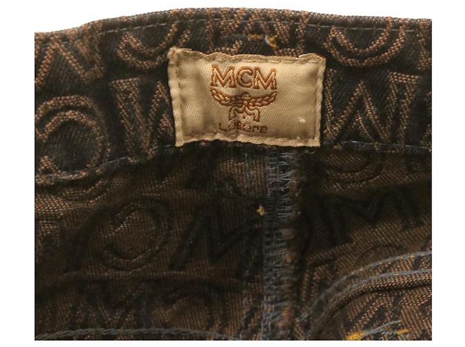 MCM Jeans Pantaloni Navy Auth ar5954 - vista 6