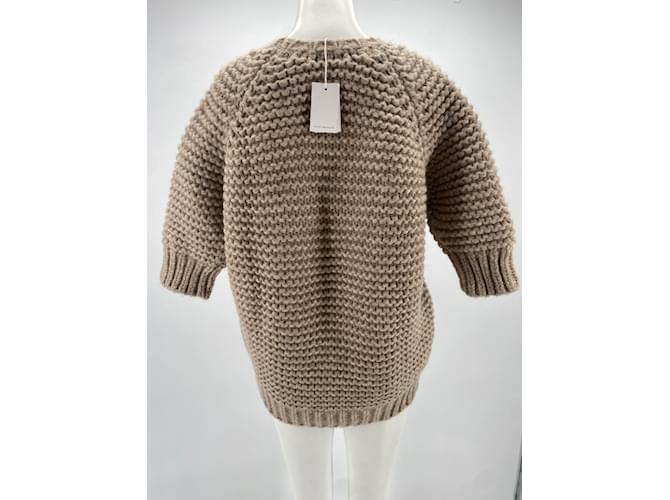 Leetha Strickwaren T.International XS Wolle Beige - Ansicht 2