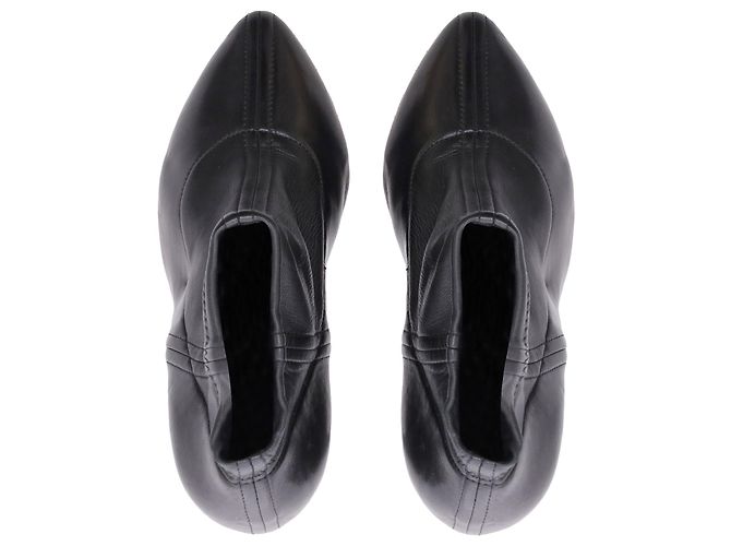 Dolce & Gabbana Bottines à talons hauts en cuir noir - vue 5