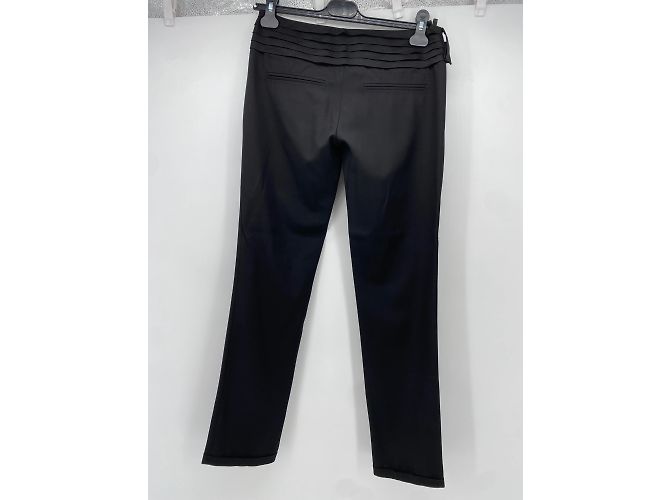 Pantalones Balmain T.FR 36 Lana Negro - vista 3
