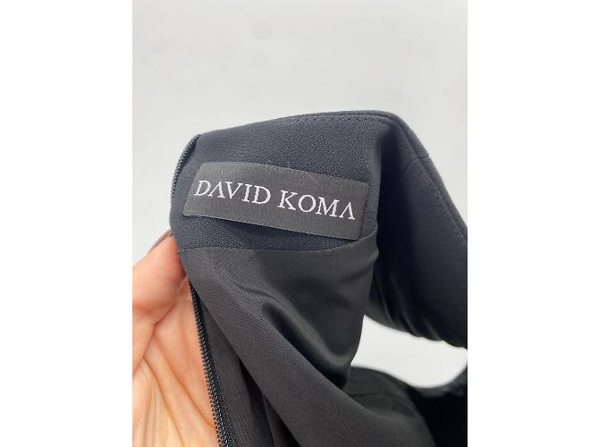 Vestidos de David Koma T.US 10 Poliéster Negro - vista 4