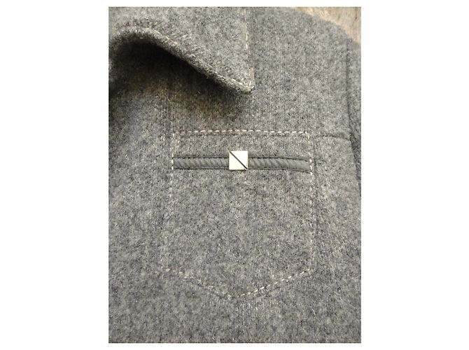 Autre Marque Cappotto vintage 70le dimensioni di 38 Grigio - vista 3