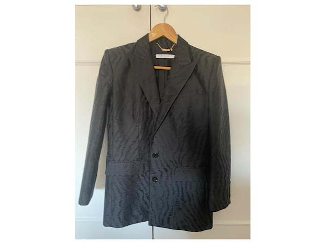 Blazer Givenchy Nero in Seta e Lana - vista 11
